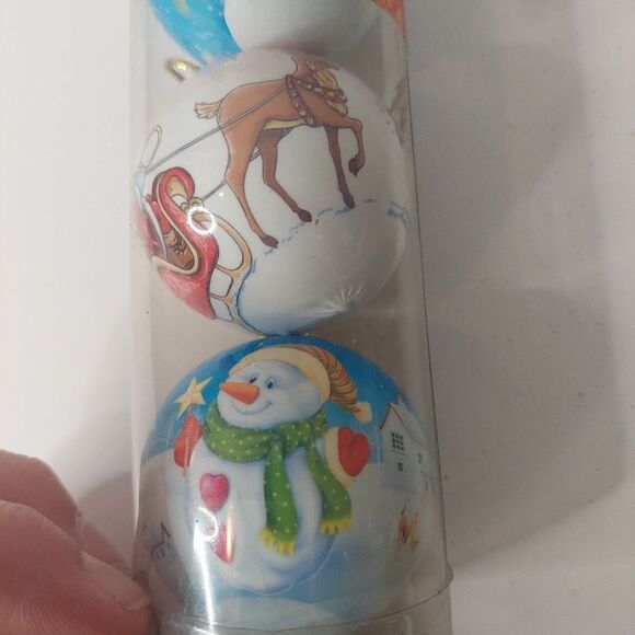 Deco Noel 5 pack Ornaments 2" inche Balls - Picture 4 of 7